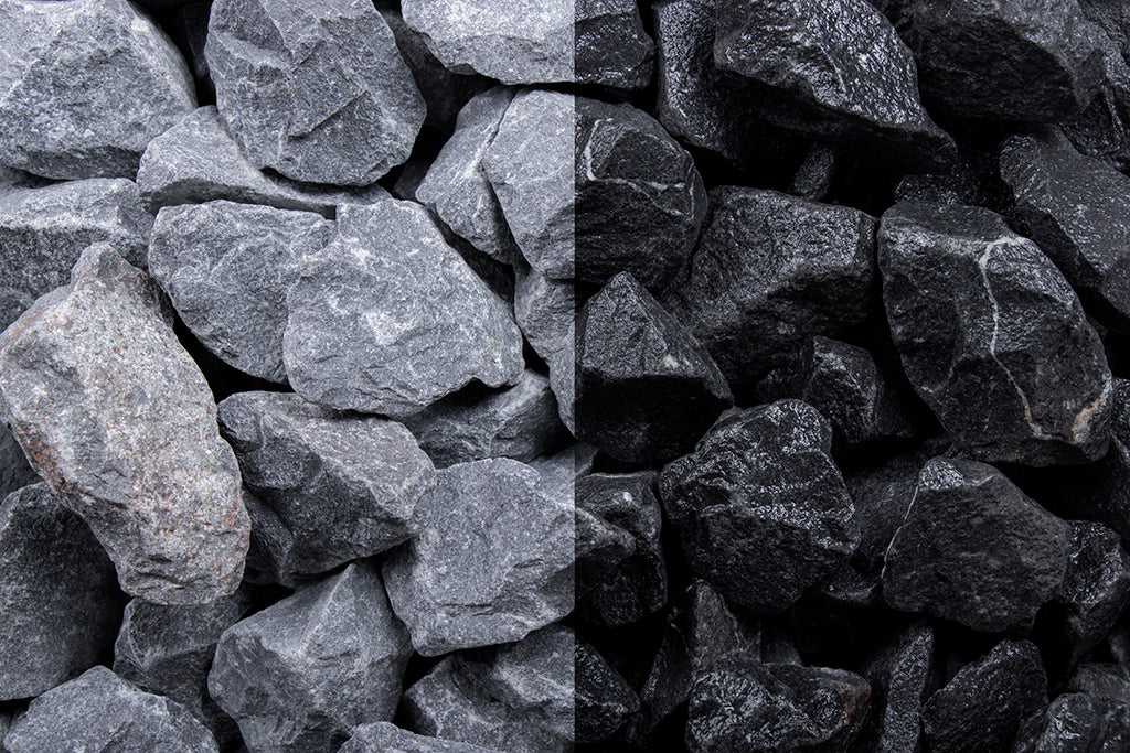 1 m³ Zierkies Basalt 16 - 32mm