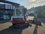 Takeuchi TB235 Minibagger Baumaschine inkl. Löffel & DMS Greifer
