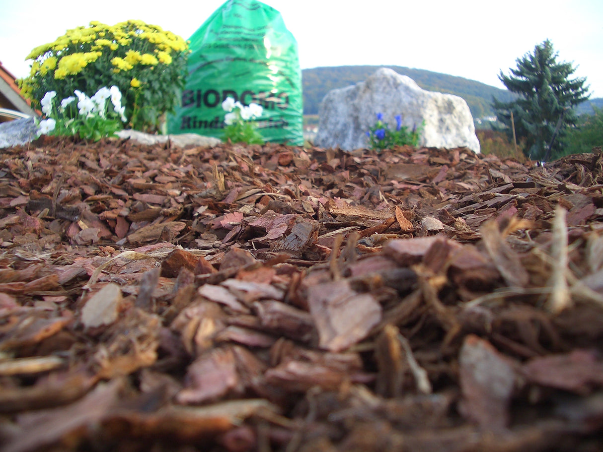 1 Palette (1200l) 15 X 80l Rindenmulch 10/40mm versandkostenfrei geliefert